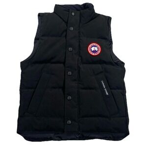 CANADA GOOSE Vanier Down Vest Full Zip Black Kids Small (7-8)